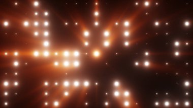 Parlak ışık LED ışıklar ışık ışınları ile 3d çizim