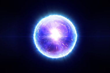 Molekülleri bileşikler 3d şekil ile soyut sihirli küre