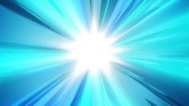 Japon animasyonundan esinlenilmiş komik renkli hız çizgisi hareketi.