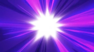 Japon animasyonundan esinlenilmiş komik renkli hız çizgisi hareketi.