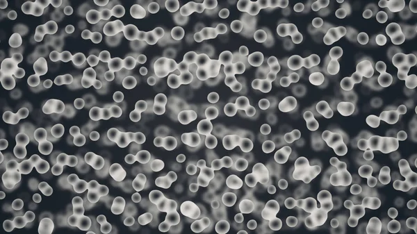 Fondo Microbiologia Moto Virus Batteri Ingrandito Dal Microscopio Illustrazione — Foto Stock