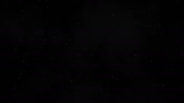 Анимация звезд, движущихся в ночном небе, звездное небо, вращающееся вокруг Земли — стоковое видео