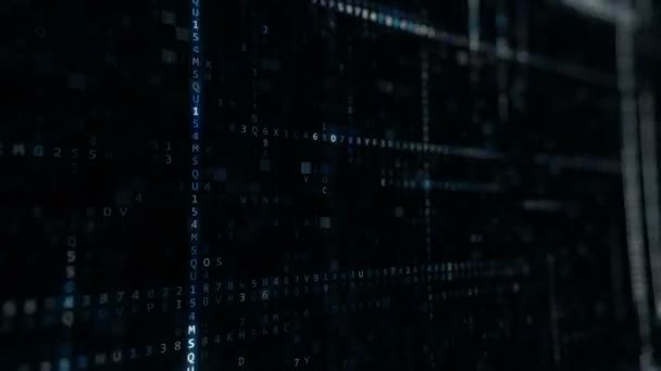 Tecnología de fondo hexagonal azul abstracto — Vídeos de Stock
