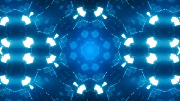 Vj fraktaler Kaleidoskop-Hintergrund, Hintergrundbewegung mit fraktalem Design. — Stockvideo