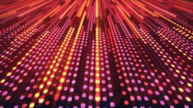 Arka plan retro tarzı parlak neon kareler