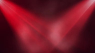 Duman, konser arka planda sahne içine parlak renkli sahne ışıkları Parlatıcı. Sorunsuz döngü animasyon