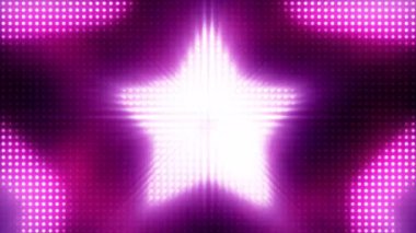 Yanıp sönen parlak ışıklar kurulu yıldız sorunsuz döngü arka plan