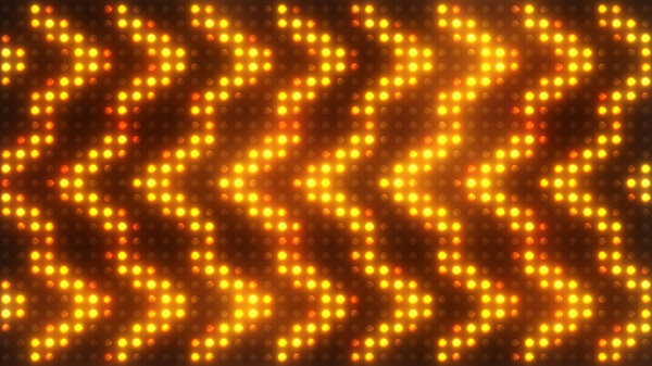 Красочные мигающие огни с прожектором прожектора прожектора прожекторов стрелка vj привели дисплей мигающие огни. 3d иллюстрация
