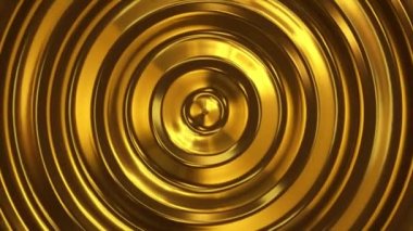 Soyut döngü 3d dalga dalgalanma altın