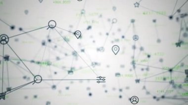 Ağ ve Internet rastgele hareketli arka plan