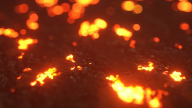 Lav çatlamak zemin çamur 3d çizim dokulu