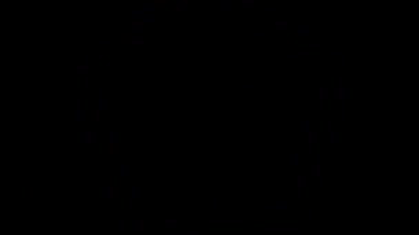 Абстрактная плавная анимация жидких всплесков взрывов на мигающих разноцветных неоновых лампах. Video for your concert, presentation, title, event, site, designers, editors and led screens — стоковое видео