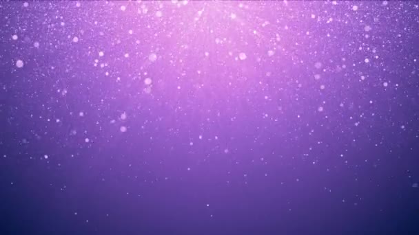 Purple glitter background with sparkle shine light confetti effect. — Stock Video