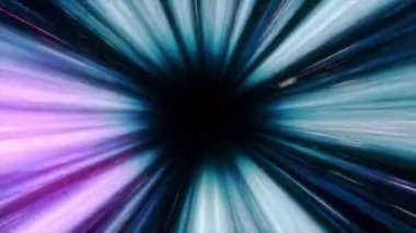 Bir soyut tünel uzay-zaman sürekliliğinde uçan. Zaman makinesi sorunsuz animasyon için bilim filmleri, müzik klipleri, yayın, gevşeme, meditasyon, ses görsel performansı, ışık gösterisi, gece kulüpleri.