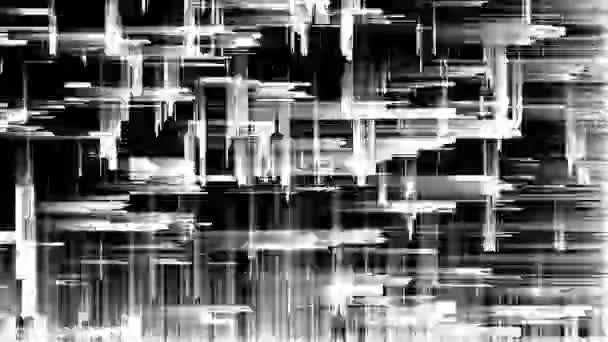 Abstrakt sømløs loop animation af pixel sortering mønster glitch effekt. Anvendelse i musikvideo, overgange, udsendelse, podcast, LED-skærme, audiovisuel ydeevne,, spildesign, VJ loops . – Stock-video