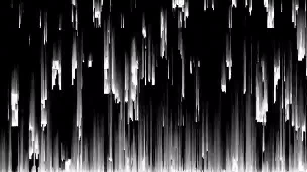 Animazione astratta del ciclo senza soluzione di continuità dell'effetto glitch del modello di ordinamento pixel. Uso nel video musicale, transizioni, trasmissione, podcast, schermi a LED, prestazioni audiovisive,, game design, loop VJ . — Video Stock