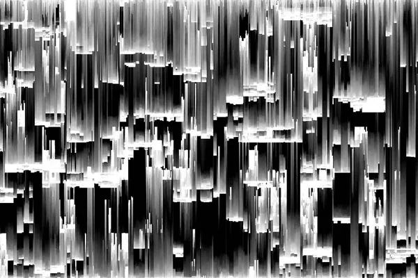 Abstract 3d illustration of pixel sorting pattern glitch effect. Use in music video, transitions, broadcast, podcast, LED screens, audiovisual performance, game design, VJ loops. — Stock Photo, Image