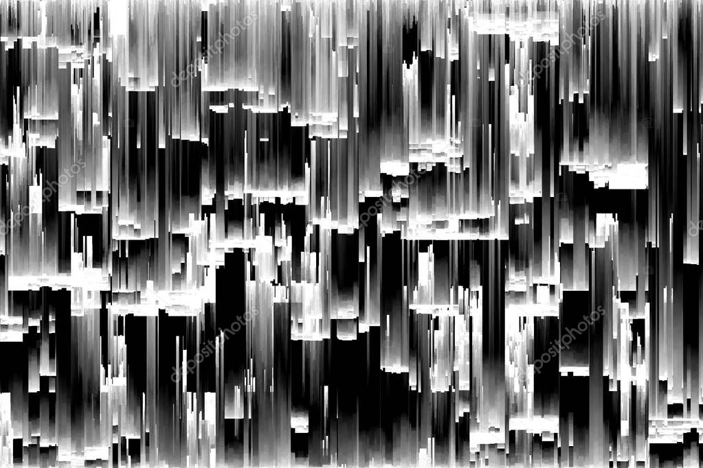 Abstract 3d illustration of pixel sorting pattern glitch effect. Use in music video, transitions, broadcast, podcast, LED screens, audiovisual performance, game design, VJ loops.