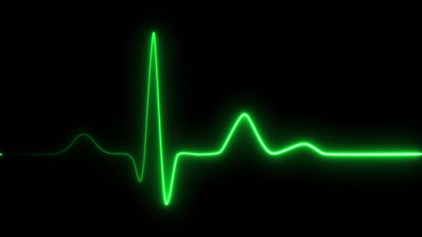 Ekg Line Animation Blue Glowing Ecg Monitor Shows Calm Heart — Stock Video  © Yaroslav_Melnik #241176564