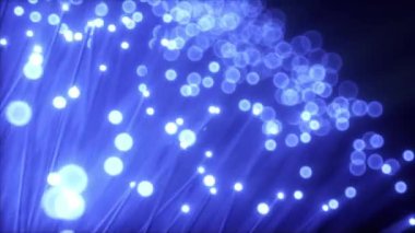 Optik fiber 3d render rotasyon. Sorunsuz döngü 4k animasyon. Teknoloji ve veri aktarımı kavramı