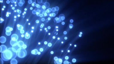 Optik fiber 3d render rotasyon. Teknoloji ve veri aktarımı kavramı