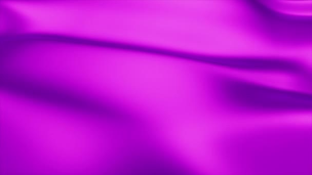 Purpurroter Wellenhintergrund. abstrakte nahtlose 4k-Animation des rosafarbenen flüssigen Hintergrunds. violette Textur. Stoff, Samt — Stockvideo