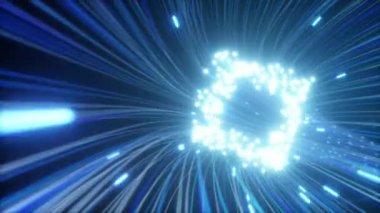 Fiber optik ağ için çizgiler hareketli soyut arka plan