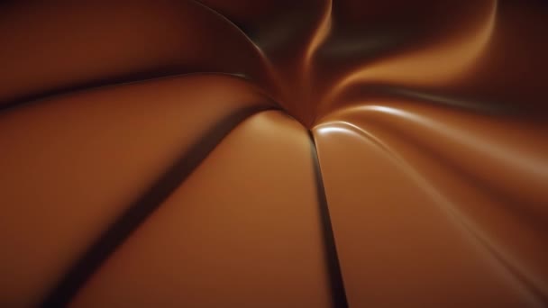 Rotación de trufa de chocolate de cerca. Lazo inconsútil 3d render — Vídeo de stock