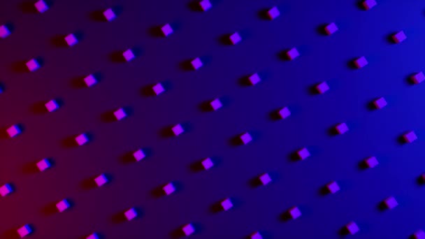 Fond abstrait avec des cubes colorés merveilleux. Design minimaliste. Boucle sans couture rendu 3d 