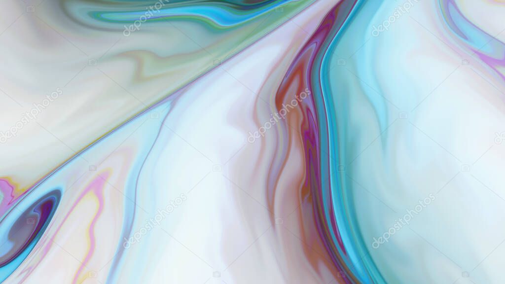 Abstract color moving background close up. Realistic 3d illustration