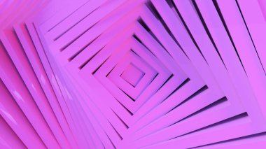 Soyut mor kareler dengeli etkiye sahip desenler. Beyaz boş karelerin animasyonu. İş sunumu için soyut bir özgeçmiş. 3d illüstrasyon