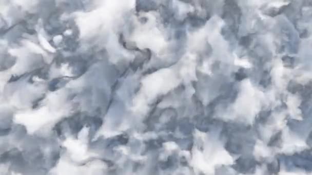 Abstrait background of deforming cartoon clouds. Boucle sans couture rendu 3d — Video