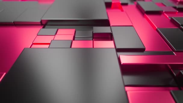 Abstract bewegend oppervlak van metaal. Naadloze lus 3d renderen — Stockvideo
