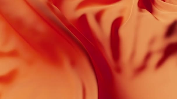 Superficie del tessuto onda rossa. Sfondo morbido astratto. loop senza soluzione di continuità rendering 3d — Video Stock