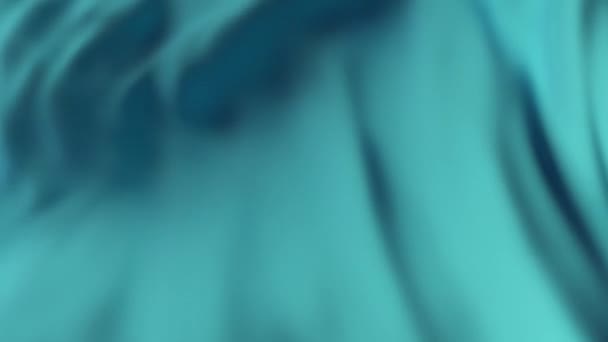 Μπλε κυματική επιφάνεια υφάσματος. Αφηρημένο μαλακό φόντο. Απρόσκοπτη θηλιά 3d — Αρχείο Βίντεο
