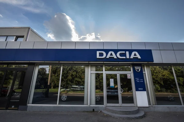 Belgrade Serbia Julio 2018 Logo Dacia Principal Tienda Concesionarios Belgrado — Foto de Stock