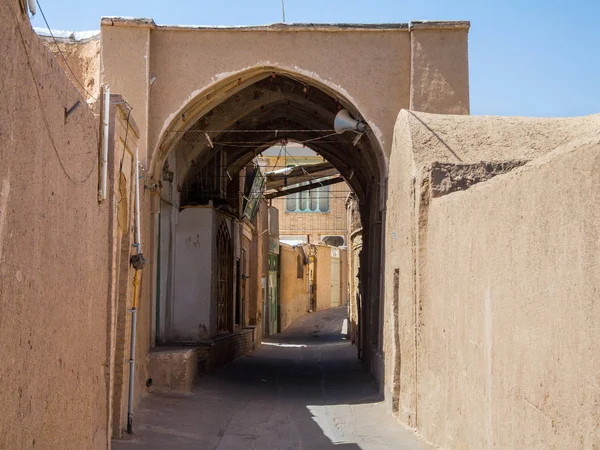 Eski Şehir Kashan Iran Tipik Kil Duvarlar Antik Gates Kil — Stok fotoğraf