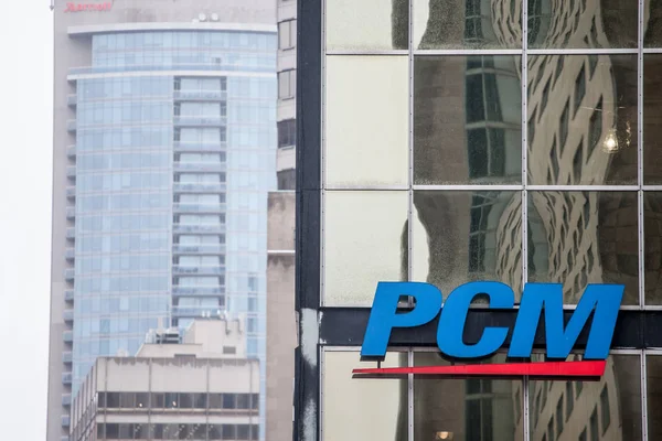 Montreal Canada November 2018 Pcm Logo Front Main Office Canada — Stock Photo, Image