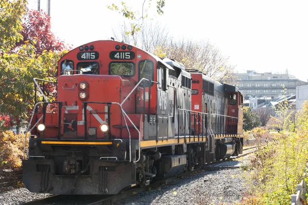 Montreal Kanada November 2018 Diesel Lokomotiv Med Den Logotyp Rangering — Stockfoto