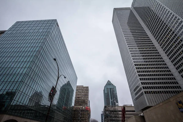 Montreal Kanada November 2018 Geschäftswolkenkratzer Der Dowtown Von Montreal Quebec — Stockfoto