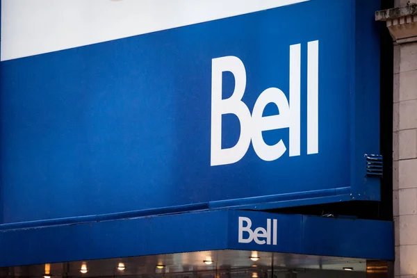 Montreal Canadá Noviembre 2018 Logo Bell Canada Frente Tienda Local — Foto de Stock