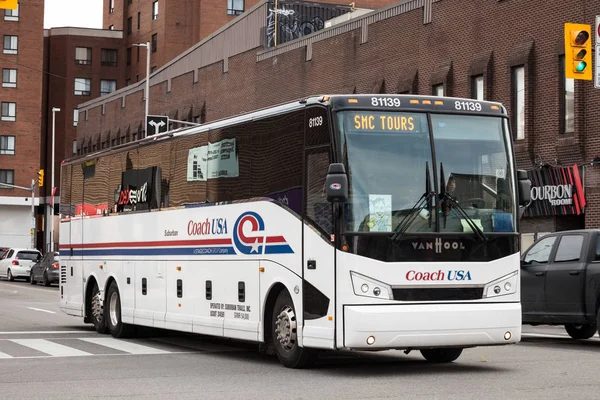 Ottawa Canada November 2018 Coach Usa Logo Motorcoach Bus Passing — Stock Photo, Image