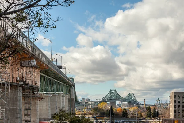 Longueuil Canada November 2018 Pont Jacques Cartier Bridge Taken Direction — Stock Photo, Image