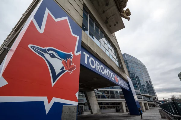 Toronto Canada November 2018 Toronto Blue Jays Logo Auf Ihrem — Stockfoto