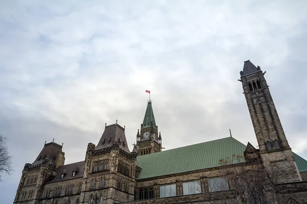 Hauptturm Des Zentralen Blocks Des Parlaments Von Kanada Kanadischen Parlamentarischen — Stockfoto