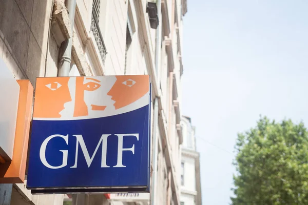 Lyon Frankrijk Juli 2019 Gmf Logo Voor Hun Lokale Bureau — Stockfoto