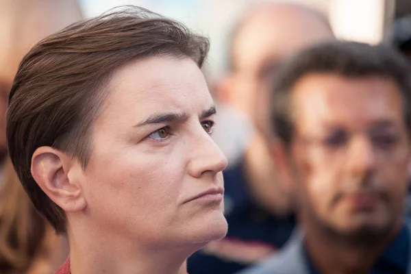 Belgrade Serbia September 2019 Prime Minister Ana Brnabic Serious Face — Stock Photo, Image