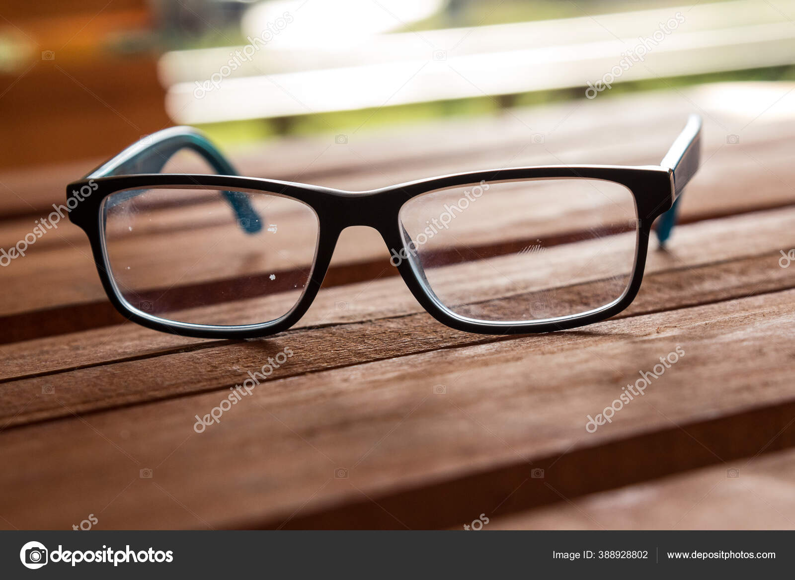 Dirty Eyeglasses Presciption Glasses Display Several Spots Marks