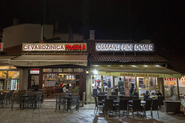 Сараево Босния Апреля 2017 Года Cevabdzinica Doner Kebab Fast Foods — стоковое фото