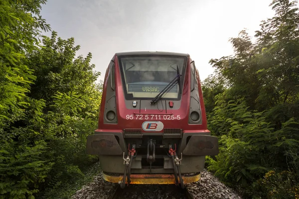 Alibunar Serbie Června 2019 Srbija Voz Dmu Dieselová Jednotka Srbských — Stock fotografie